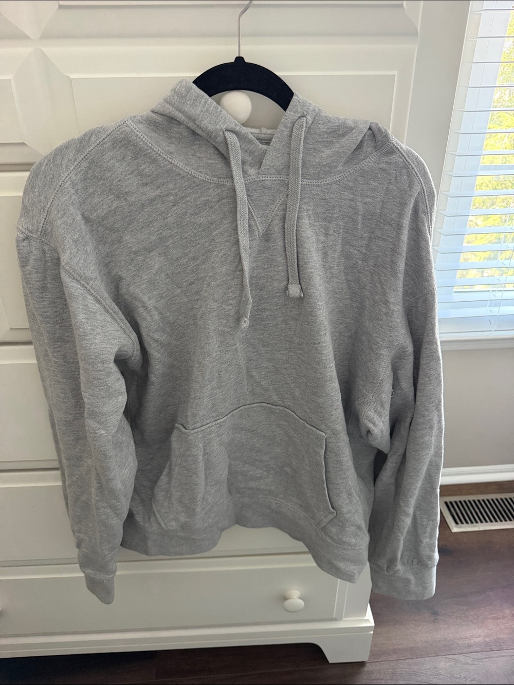 Classic Light Gray Men's Pullover Hoodie